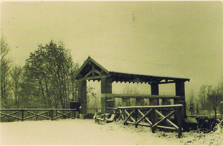 Una foto storica del Chiavicone Nord in inverno