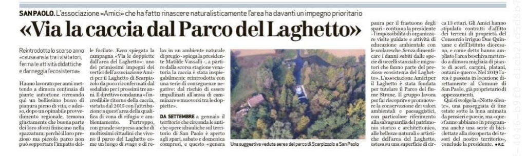 Articolo Bresciaoggi 21.07.2020