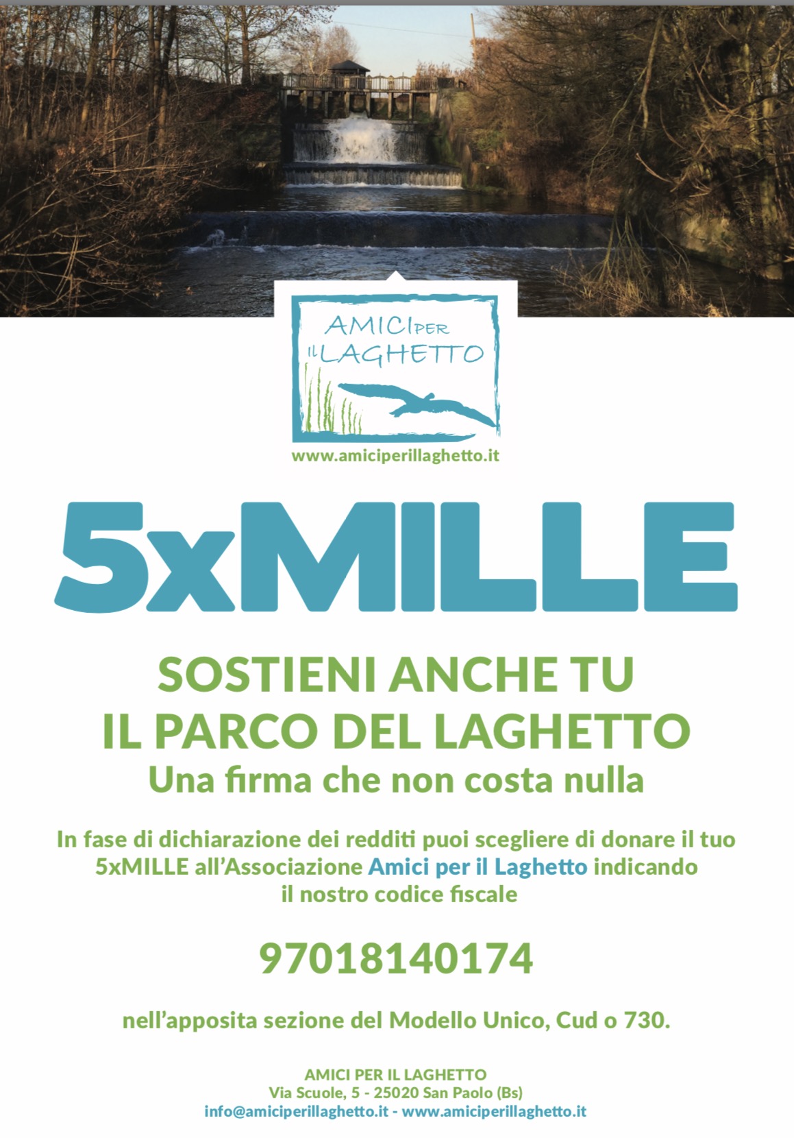 Locandina-5×1000 Amici per il Laghetto